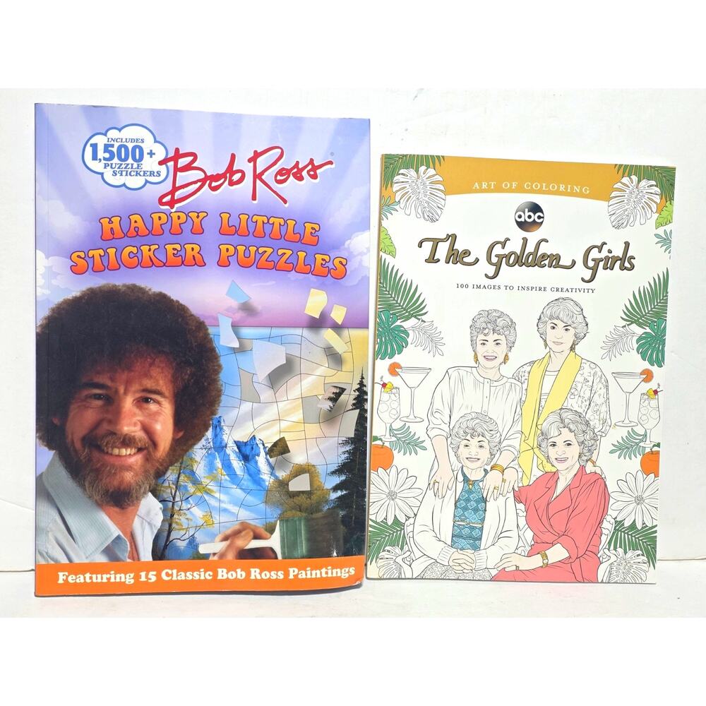 Golden Girls Coloring Book NEW Bob Ross Included